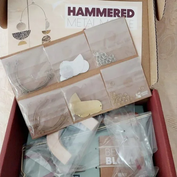 NIB KiwiCo Maker Crate Box Hammered Metal Mobile - Picture 4 of 5